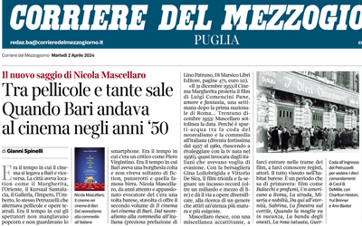 Tra pellicole e tante sale Quando Bari andava al cinema negli anni ‘50 – Il nuovo saggio di Nicola Mascellaro